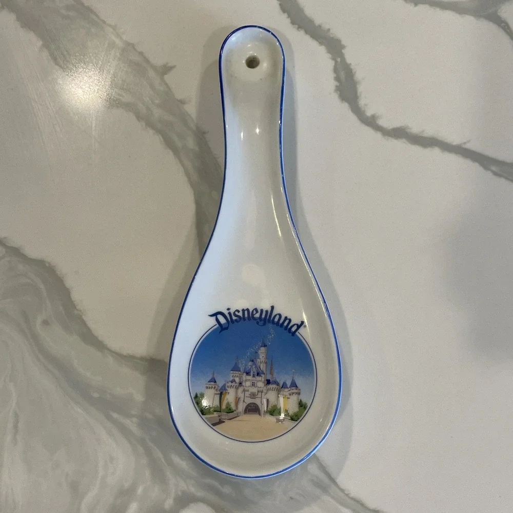 Vintage Walt Disneyland Castle Spoon Rest Made In Japan Disney Kitchen Decor